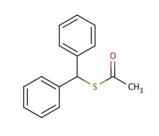 Diphenylmethanethiol acetate (CAS 53392-47-5) - chemical structure image