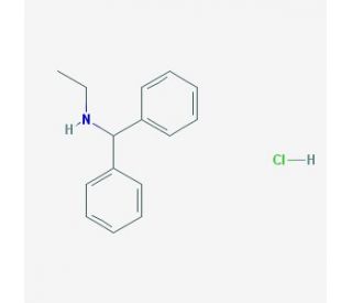 (Diphenylmethyl)(ethyl)amine hydrochloride (CAS 53693-51-9) - chemical structure image