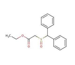 [(Diphenylmethyl)sulfinyl]acetic Acid Ethyl Ester (CAS 118286-19-4) - chemical structure image