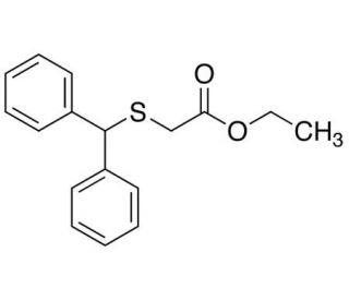 [(Diphenylmethyl)thio]acetic Acid Ethyl Ester (CAS 63547-23-9) - chemical structure image
