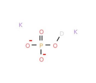 Dipotassium deuterium phosphate (CAS 22387-03-7) - chemical structure image