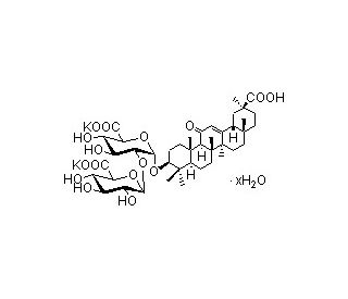 Dipotassium Glycyrrhizinate (CAS 68797-35-3) - chemical structure image