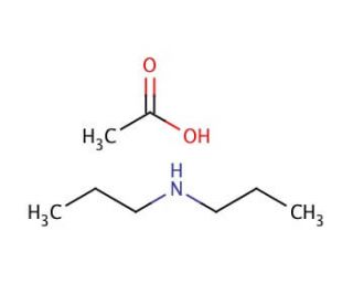 Dipropylamine acetate salt solution (CAS 114389-69-4) - chemical structure image