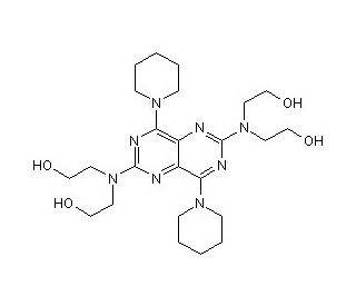 Dipyridamole (CAS 58-32-2) - chemical structure image