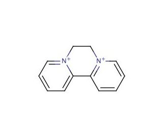 Diquat Dibromide Monohydrate (CAS 6385-62-2) - chemical structure image