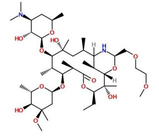 Dirithromycin (CAS 62013-04-1) - chemical structure image