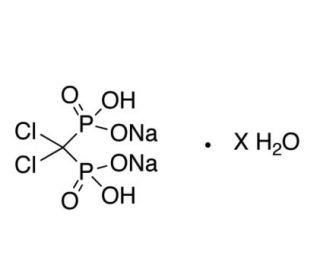 Disodium clodronate tetrahydrate (CAS 88416-50-6) - chemical structure image
