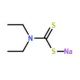 Ditiocarb sodium (CAS 148-18-5) - chemical structure image