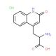 DL-3-(1,2-Dihydro-2-oxo-quinoline-4-yl)alanine hydrochloride (CAS 4876-14-6) - chemical structure image