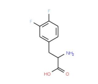 dl-3,4-Difluorophenylalanine (CAS 32133-36-1) - chemical structure image
