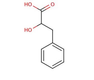 DL-3-Phenyllactic acid (CAS 828-01-3) - chemical structure image