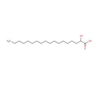 DL-&alpha;-Hydroxystearic acid (CAS 629-22-1) - chemical structure image