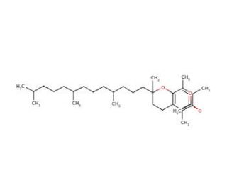 DL-&alpha;-Tocopherol acetate (CAS 7695-91-2) - chemical structure image