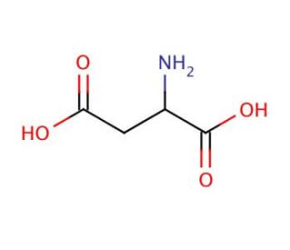 DL-Aspartic acid (CAS 617-45-8) - chemical structure image