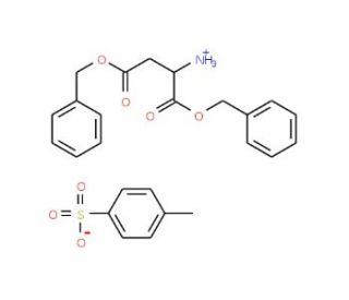 DL-Aspartic acid dibenzyl ester-p-toluenesulfonate (CAS 4079-62-3) - chemical structure image