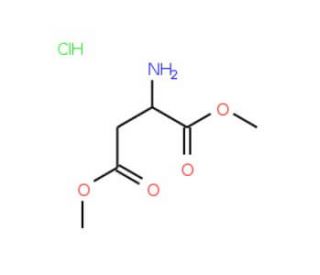 DL-Aspartic acid dimethyl ester hydrochloride (CAS 14358-33-9) - chemical structure image
