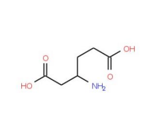 DL-beta-amino adipic acid (CAS 5427-96-3) - chemical structure image
