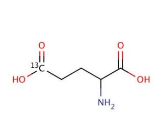 DL-Glutamic acid-5-<sup>13</sup>C (CAS 95388-01-5) - chemical structure image
