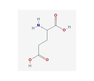 DL-Glutamic acid (CAS 617-65-2) - chemical structure image