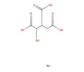 DL-Isocitric acid trisodium salt (CAS 1637-73-6 (anhydrous)) - chemical structure image