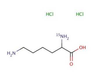 DL-Lysine-2-15N dihydrochloride (CAS 2747-89-9) - chemical structure image