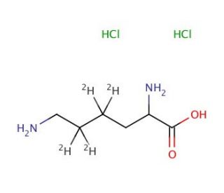 DL-Lysine-4,4,5,5-d4 dihydrochloride (CAS 284664-88-6) - chemical structure image