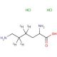 DL-Lysine-4,4,5,5-d4 dihydrochloride (CAS 284664-88-6) - chemical structure image
