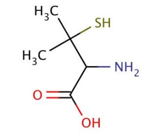 DL-Penicillamine (CAS 52-66-4) - chemical structure image