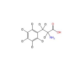DL-Phenyl-d5-alanine-2,3,3-d3 (CAS 29909-00-0) - chemical structure image