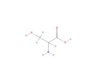 DL-Serine-2,3,3-d3 (CAS 70094-78-9) - chemical structure image