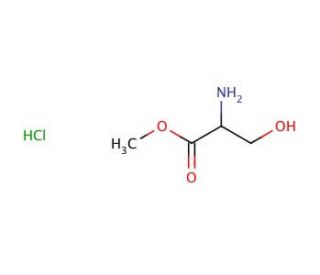DL-Serine methyl ester hydrochloride (CAS 5619-04-5) - chemical structure image