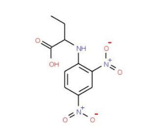 DNP-DL-alpha-Amino-n-Butyric acid (CAS 31356-29-3) - chemical structure image