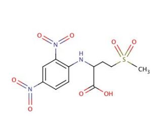 DNP-DL-methionine sulfone (CAS 16068-18-1) - chemical structure image