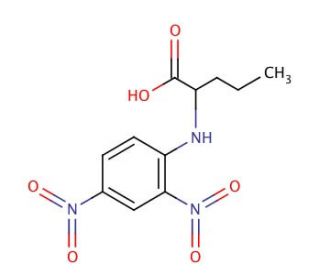 DNP-DL-norvaline (CAS 31356-37-3) - chemical structure image