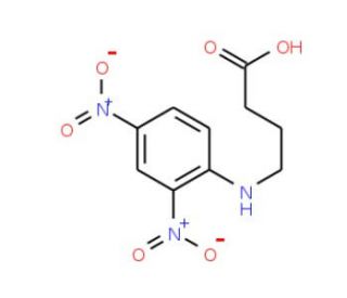 DNP-gamma-Amino-n-Butyric Acid (CAS 10466-75-8) - chemical structure image