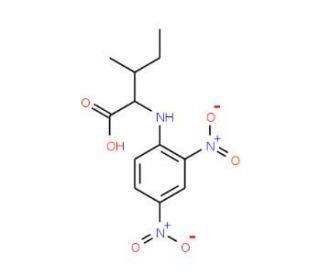 DNP-L-isoleucine (CAS 1655-56-7) - chemical structure image