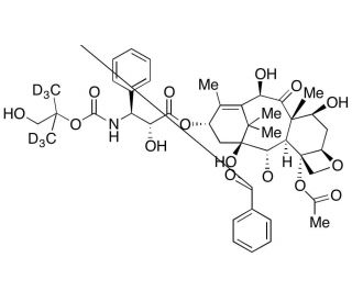 Docetaxel Hydroxy tert-Butylcarbamate-d6 (CAS 154044-57-2) - chemical structure image