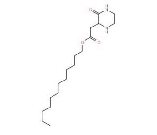 Dodecyl 2-(3-oxo-2-piperazinyl)acetate - chemical structure image