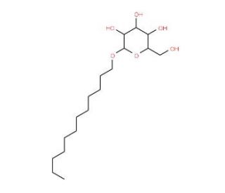 Dodecyl a-D-glucopyranoside (CAS 29980-16-3) - chemical structure image