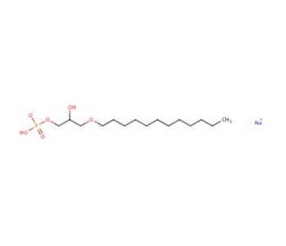 Dodecyl-phospho-rac-glycerol sodium salt - chemical structure image