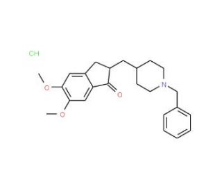 Donepezil hydrochloride (CAS 120011-70-3) - chemical structure image