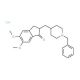 Donepezil hydrochloride (CAS 120011-70-3) - chemical structure image