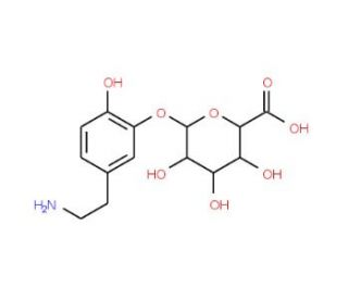 Dopamine 3-&beta;-D-Glucuronide Sodium Salt (CAS 69975-91-3) - chemical structure image