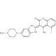 Dovitinib, Free Base (CAS 405169-16-6) - chemical structure image