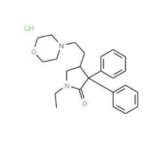 Doxapram hydrochloride (CAS 113-07-5) - chemical structure image