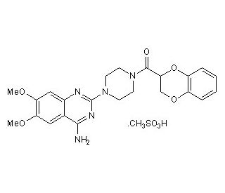 Doxazosin Mesylate (CAS 77883-43-3) - chemical structure image