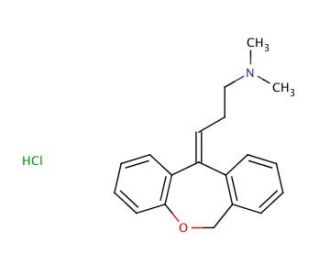 Doxepin hydrochloride (CAS 1229-29-4) - chemical structure image