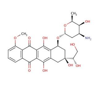 Doxorubicinol (CAS 54193-28-1) - chemical structure image