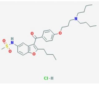 Dronedarone HCl (CAS 141625-93-6) - chemical structure image