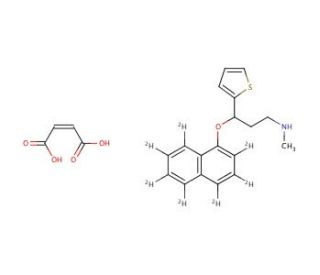 Duloxetine-naphthyl-d7 Maleate - chemical structure image